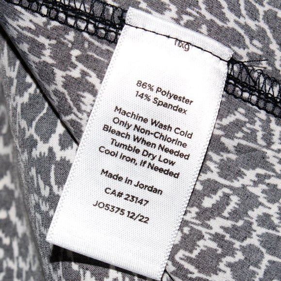 T by Talbots Abstract Animal Print Keyhole Back Active Tank - Picture 14 of 14